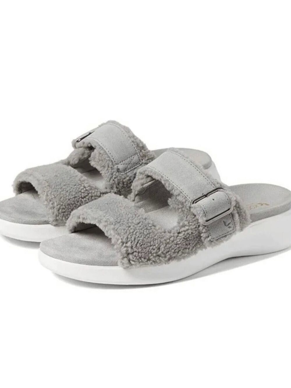 Nib Koolaburra by UGG Womens Pasea Slide Sandal Slippers Grey